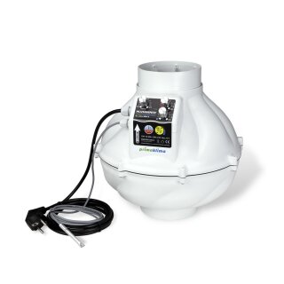 Prima Klima PK125WHSP-ECTC WhisperBlower | EC-Ventilator | Temperatur- & Drehzahlsteuerung | 800m³/h