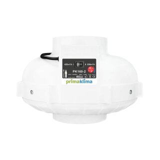 Prima Klima PK160-2 AC-Ventilator | Two-Speed | 160mm Flansch | 420/800m³/h