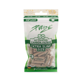 PURIZE Aktivkohlefilter XTRA Slim Organic 5.9mm (50 Stück)