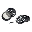 NORDDAMPF Grinder 3-teilig Schwarz inkl. Siebeinsatz